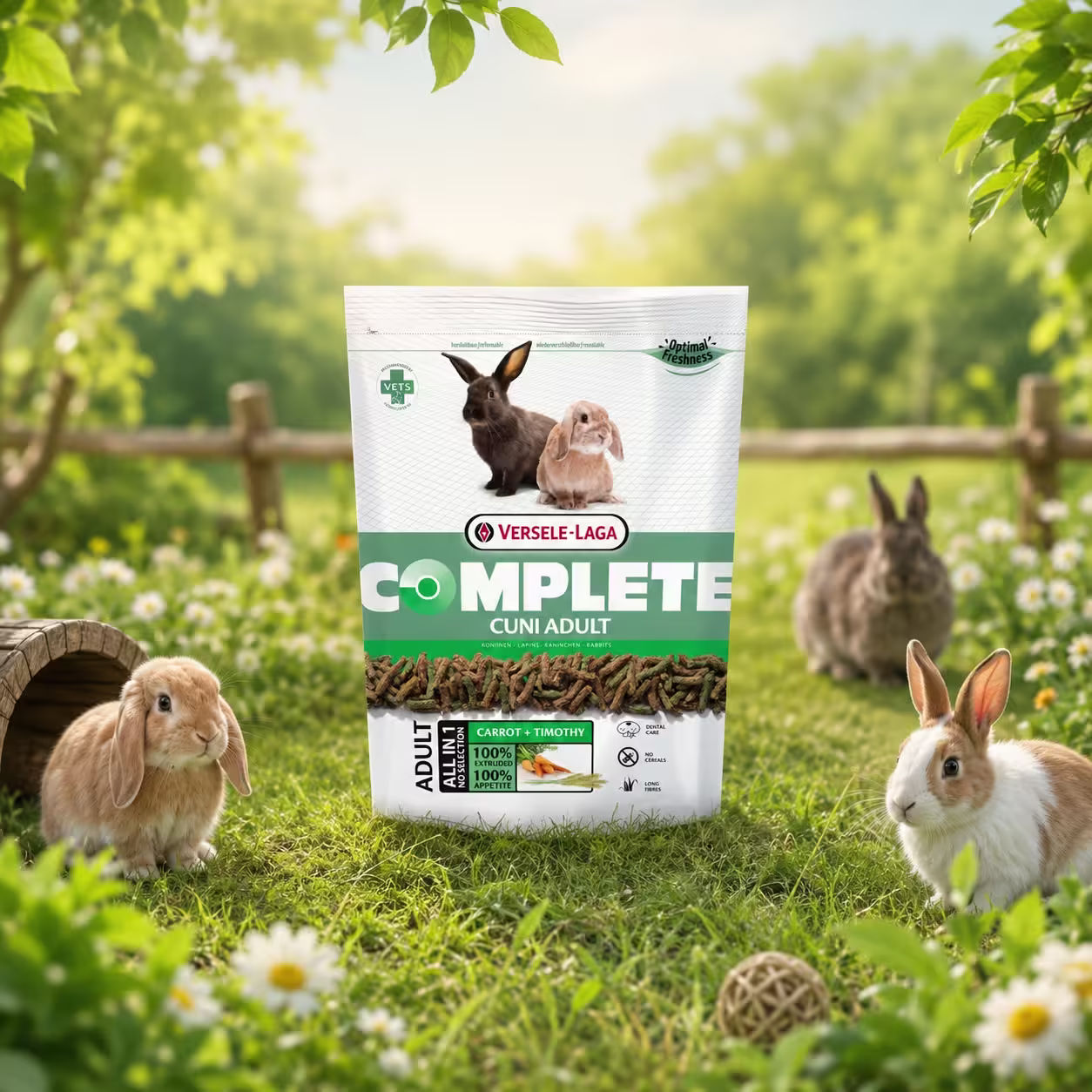🐇 Cuni Adult Complete สูตรป้องกันการเลือกกิน ไฟเบอร์สูง ไร้น้ำตาล