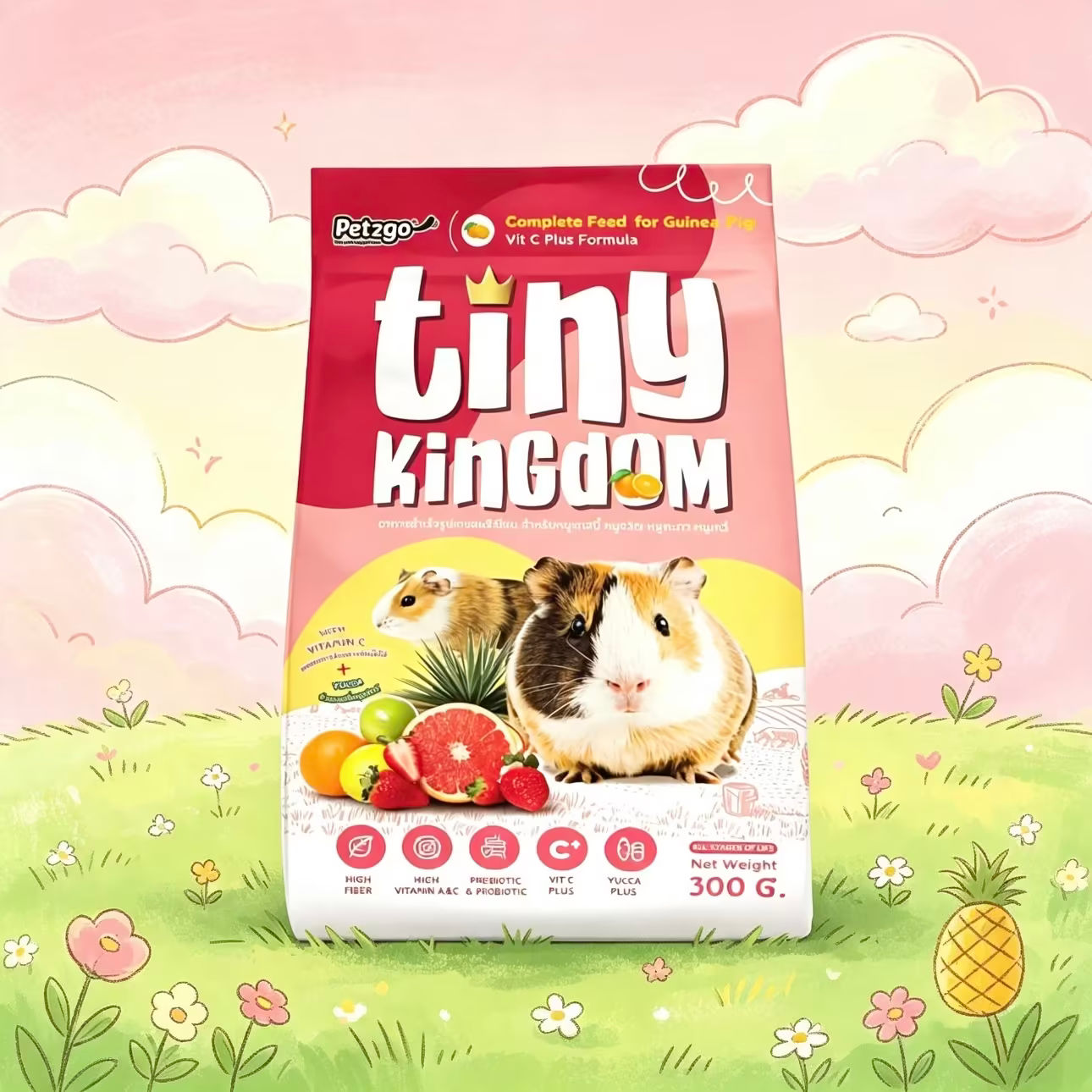 อาหารแกสบี สูตรเสริมวิตามินซี 300g Tiny Kingdom