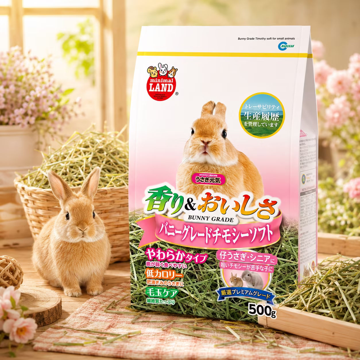ทีโมธีเกรดพรีเมียมคัดใบ 500 g. Marukan