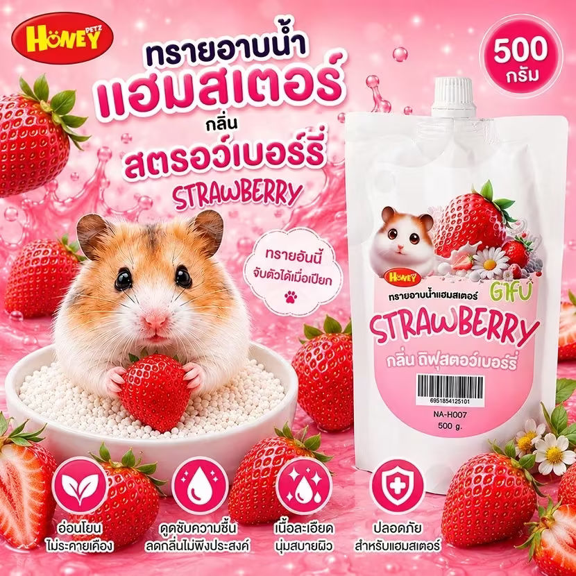 🐹 ทรายอาบน้ำแฮมสเตอร์